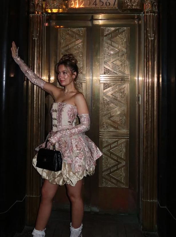 Pink Vintage Elegant Cute Short Mini Classy Prom Dress Gold Homecoming Dress Classy Evening Dress Classy Prom Dress
