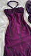 Vintage Blue Chiffon Long Classy Prom Dress Elegant Beaded Party Dress