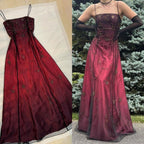 Vintage Blue Gradient Empire Classy Prom Dress Backless Romantic Beaded Classy Evening Dress Guest Dress