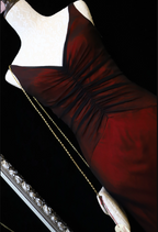 Vintage Bright Burgundy Mermaid V-Neck Ruched Satin Long Classy Prom Dress