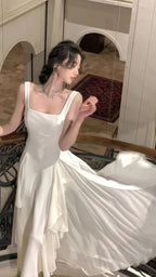 Vintage & Classic Ivory Chiffon Classy Evening Classy Prom Dress