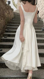 Vintage & Classic Ivory Chiffon Classy Evening Classy Prom Dress
