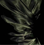 Vintage Emerald Green V-Neck Ruffled Satin Long Classy Prom Dress