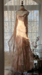 Vintage Classy Evening Dress, Sleeveless Long Party Gowns