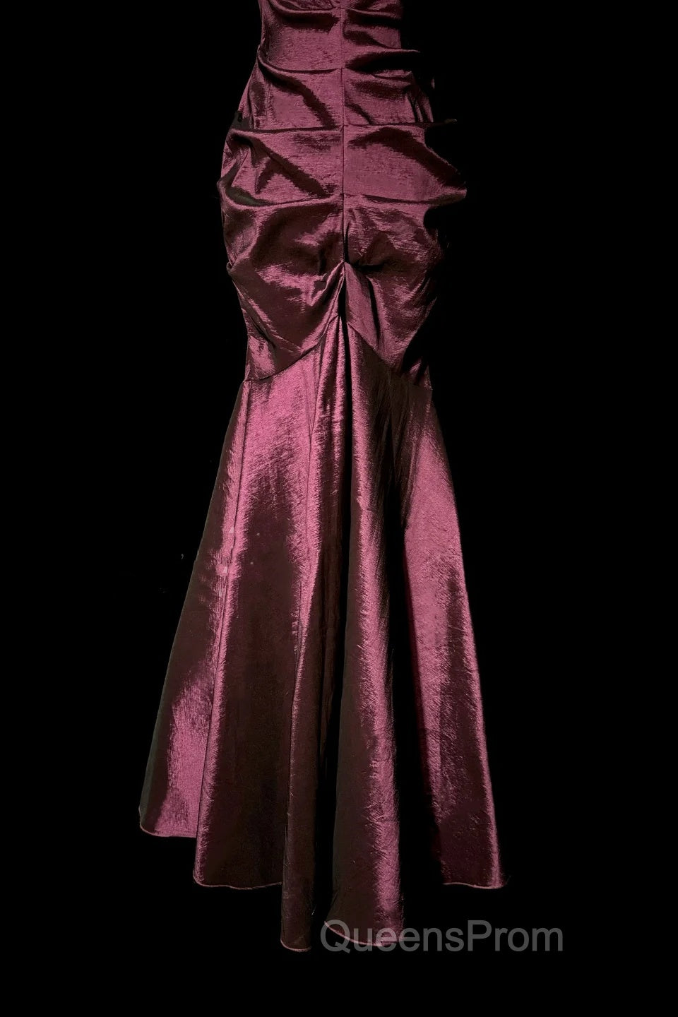 Vintage Mermaid One Shoulder Sleeveless Long Evening Prom Gown Fairy Evening Prom Dress