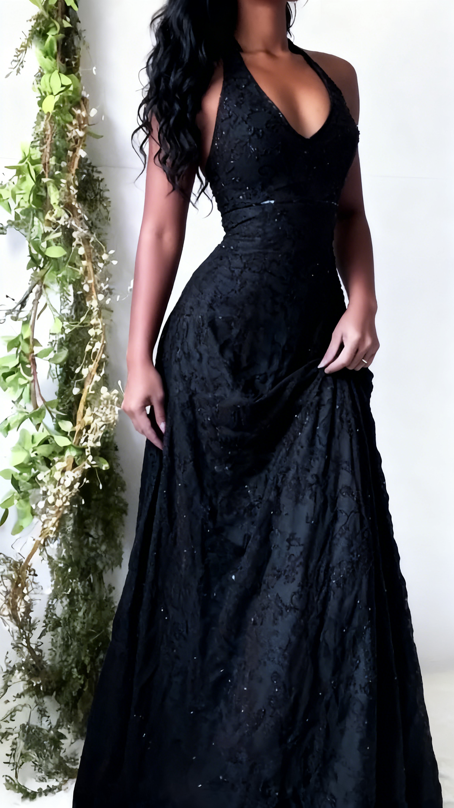 Vintage Mermaid Purple Lace Halter Classy Prom Dress Long Classy Evening Party Dress Classy Prom Gowns
