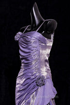 Vintage Mermaid Spaghetti Straps Long Lilac Evening Prom Dress Birthday Outfits