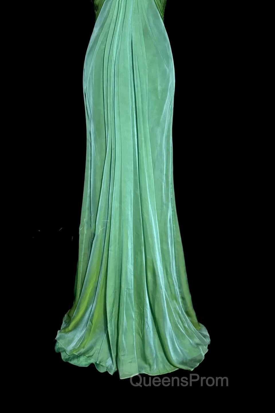 Vintage Mermaid Sweetheart Green Long Evening Prom Gown Fairy Evening Prom Dress