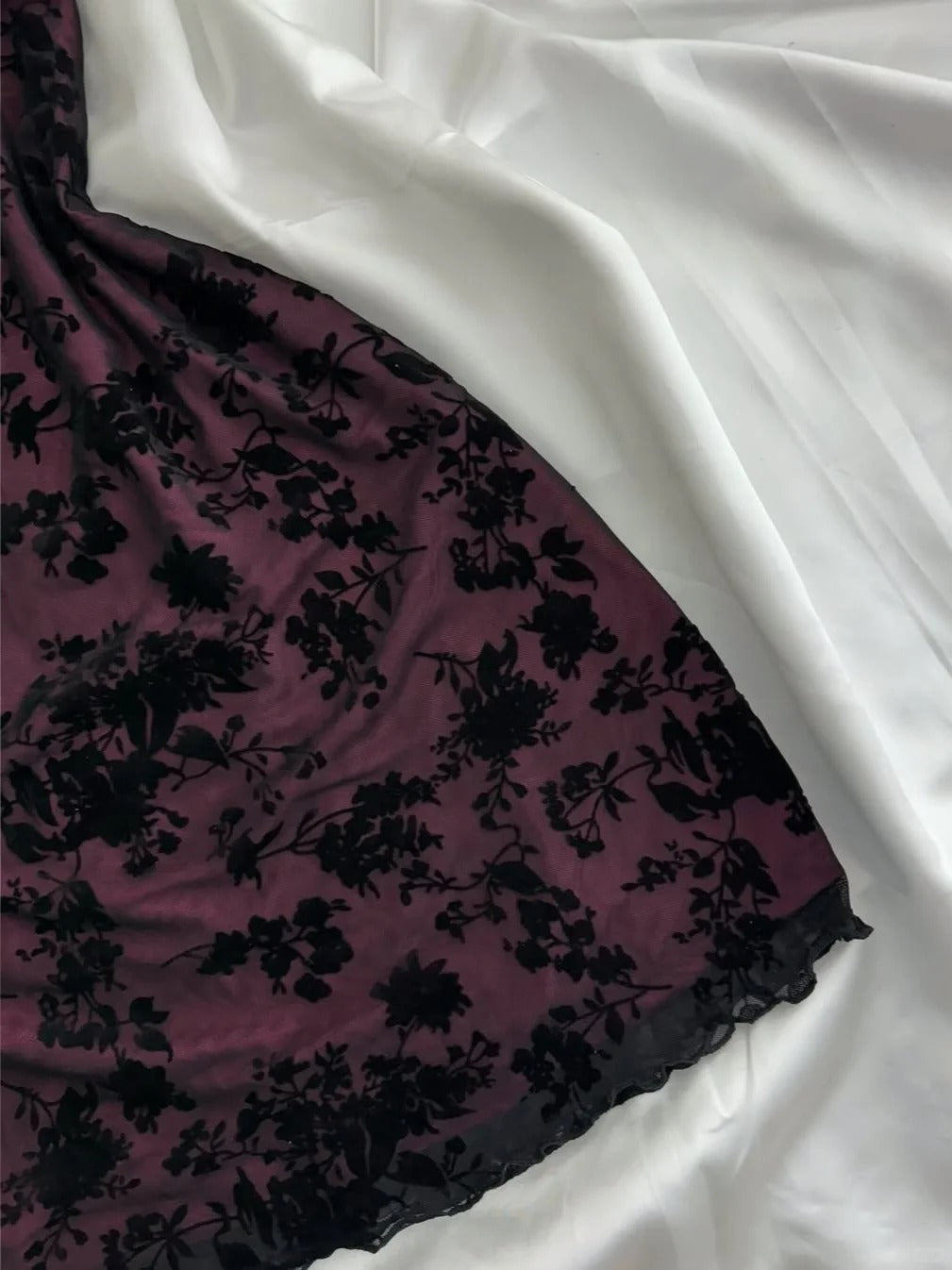 Vintage Purple Black Lace Strap Mini Homecoming Dress