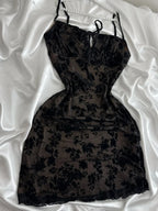 Vintage Purple Black Lace Strap Mini Homecoming Dress