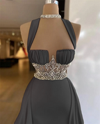 Vintage Sage Green Classy Prom Dress Long Classy Prom Dress