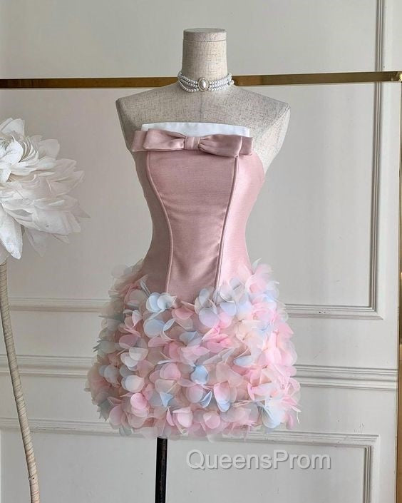 Vintage Sheath Pink Homecoming Dress 18Th Birthday Outfits