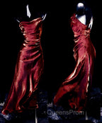 Vintage Sheath Spaghetti Straps Burgundy Ankle Length Evening Prom Dress Birthday Outfits