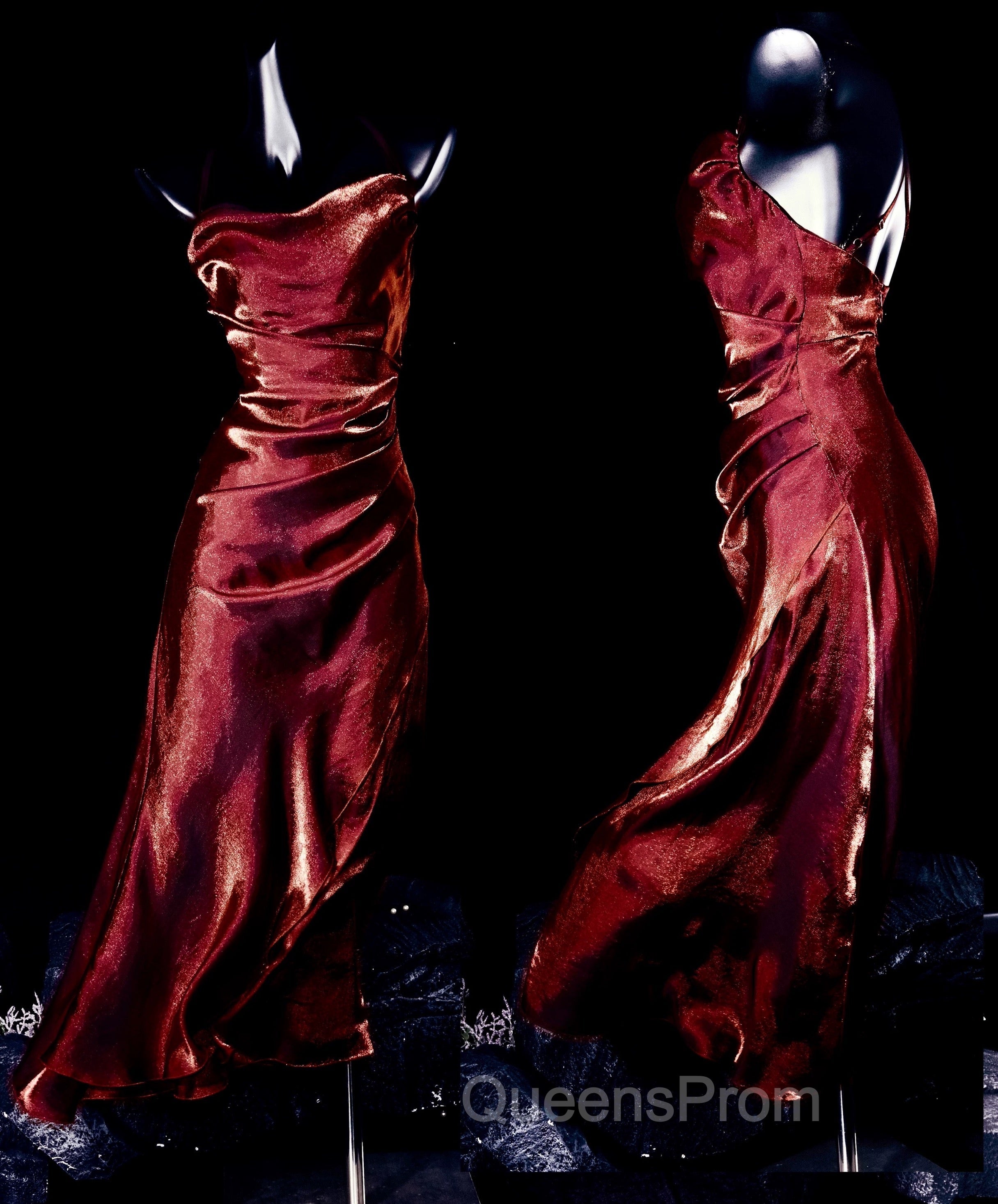 Vintage Sheath Spaghetti Straps Burgundy Ankle Length Evening Prom Dress Birthday Outfits
