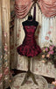 Vintage Sheath Strapless Burgundy Mini Dress Homecoming Dress 16Th Birthday Dress