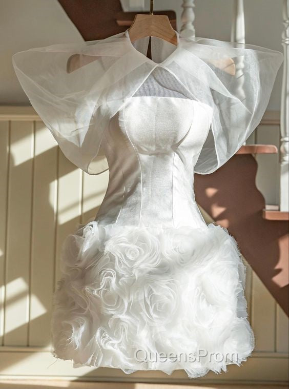 Vintage Sheath White Homecoming Dress 16Th Birthday Outfits Secondary image