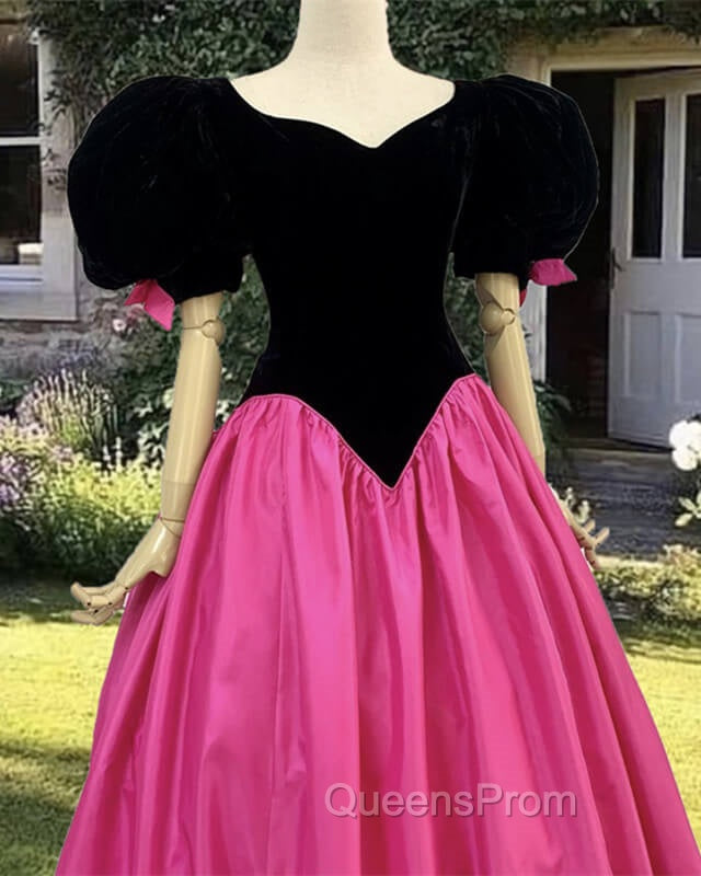 Vintage Velvet Corset Top Puffy Sleeve Dress Secondary image