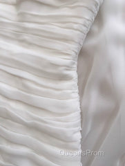 White Bodycon Dress Strapless Chiffon Long Evening Prom Dress Simple Evening Dress