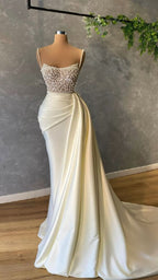 Ivory Classy Prom Dress With Pearl Classy Prom Dress Classy Evening Dress