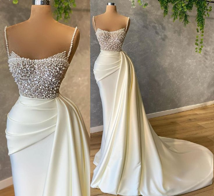 Ivory Classy Prom Dress With Pearl Classy Prom Dress Classy Evening Dress