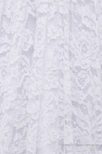 White Lace Off The Shoulder Short Sleeve Corset Wedding Dresses