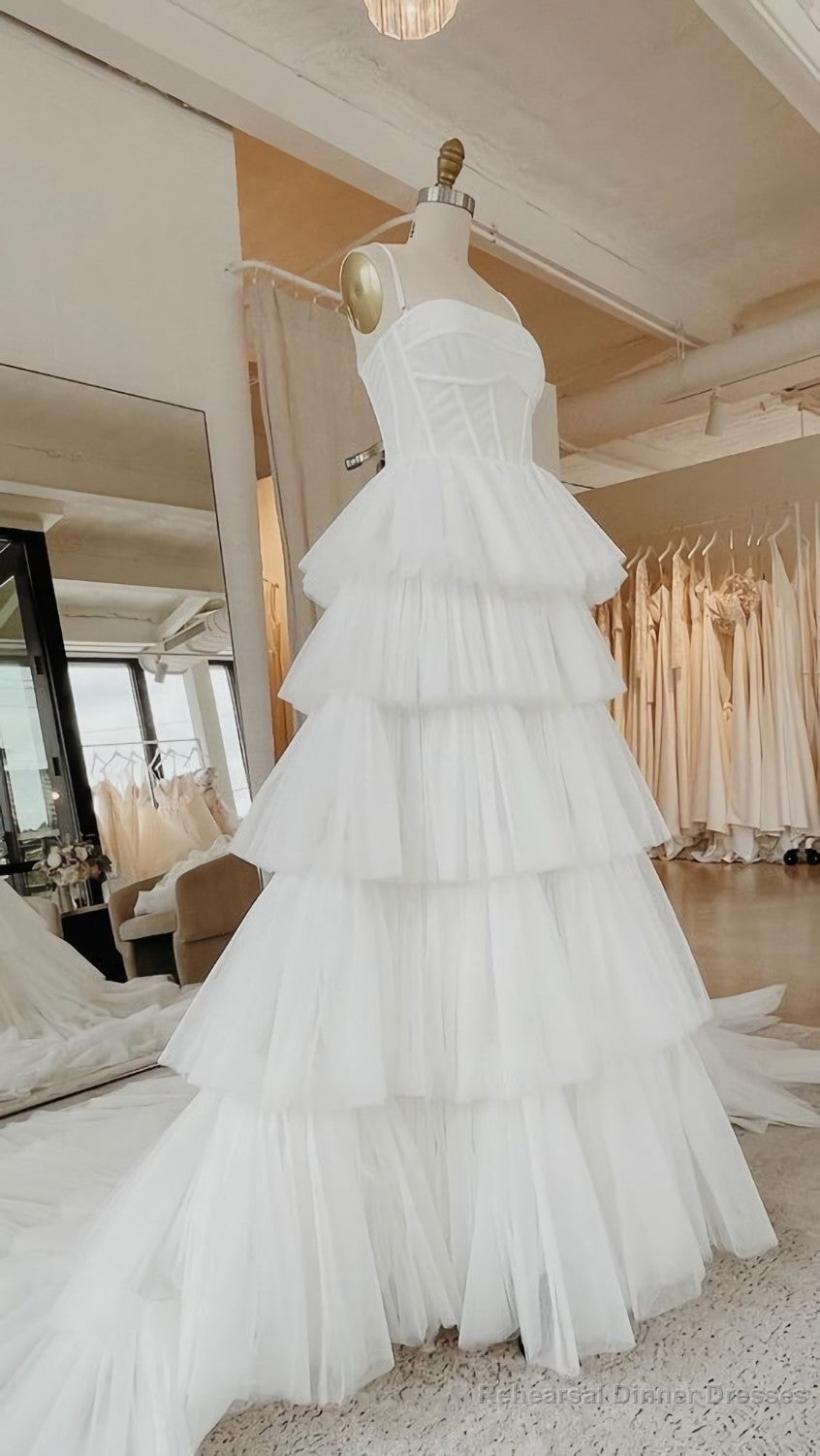 White Prom Dresses New Formal Dress Wedding Dress Main image