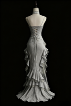White Retro Fashion Elegant Long/Short Lace Homecoming Dress Classy Prom Dress Classy Evening Gown