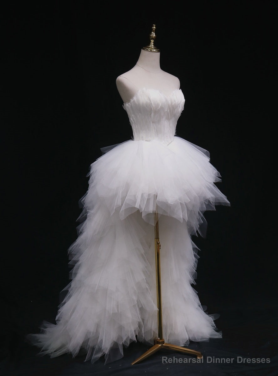 White Tulle Sweetheart  Wedding Dress Main image