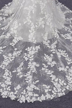 White Tulle Wedding Dress Lace Appliques Spaghetti Straps Mermaid Bridal Dress Open Back