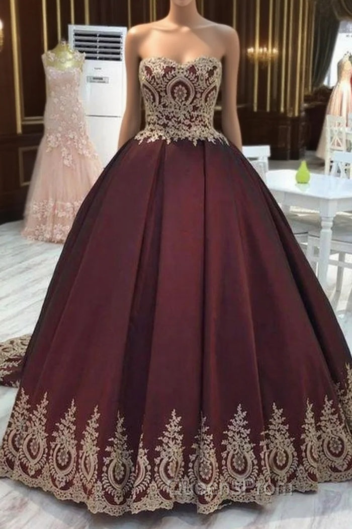 Wine Red Wedding Dress,Burgundy Wedding Gowns Evening Prom Dress Main image