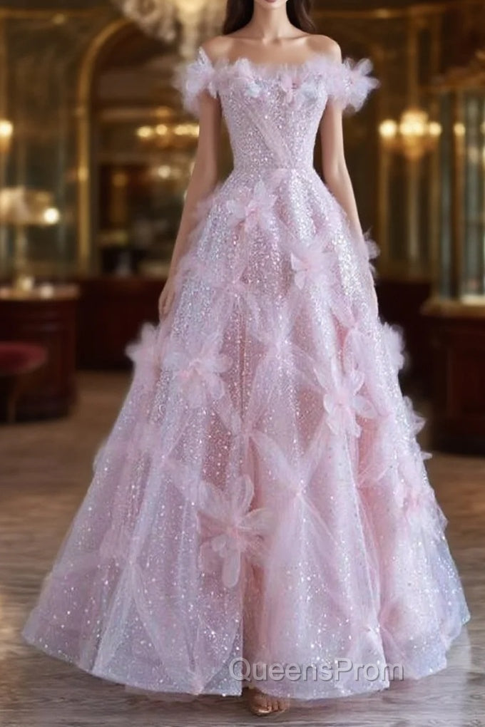 Women High Feeling Pink Fairy Evening Prom Dress Long Party Dress Main image