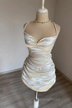WomenS Satin Dress After Party Bridesmaid Dress Evening Prom Dress