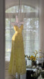 Yellow Beaded Classy Evening Dress Unique Long Classy Prom Dress