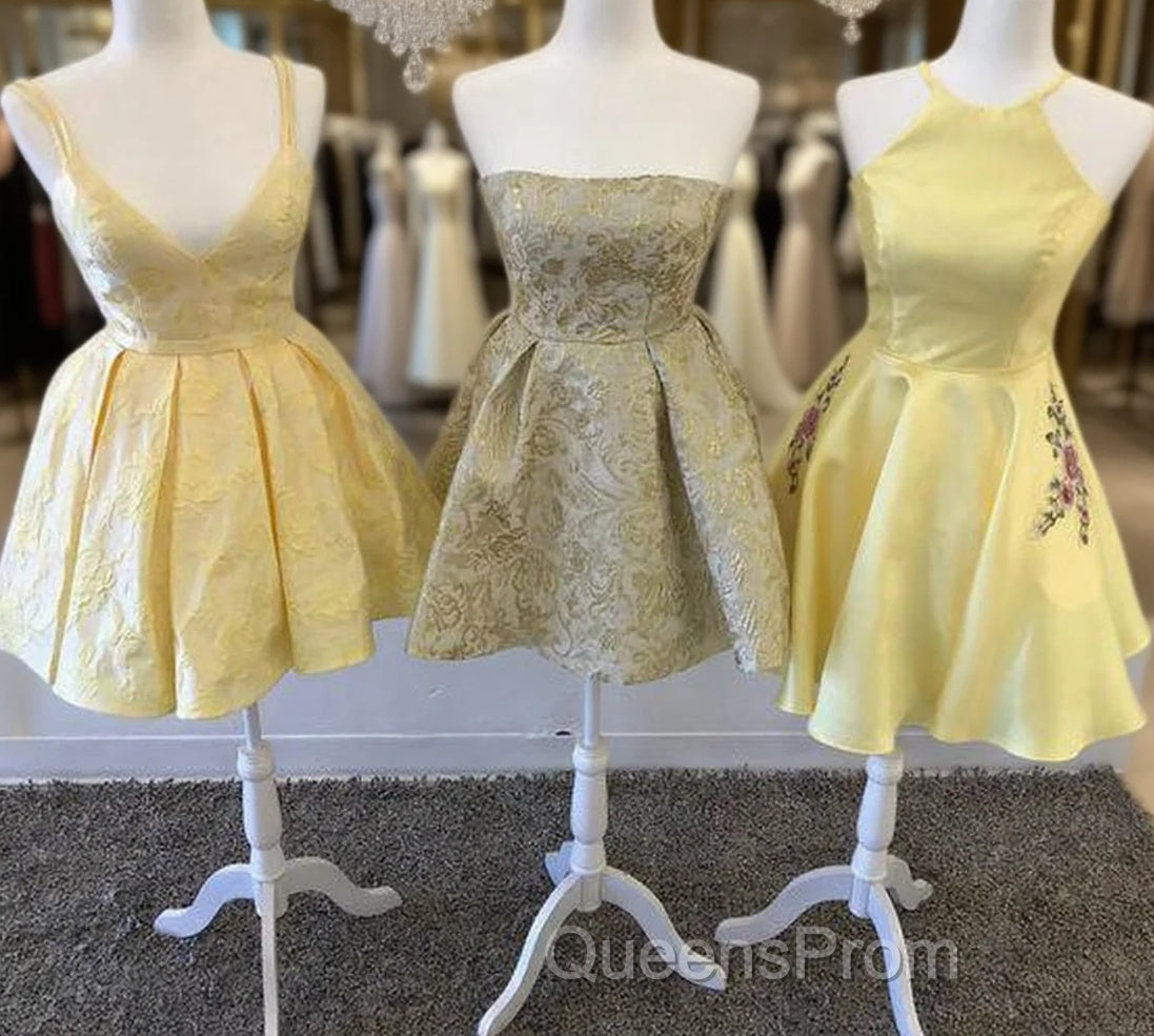 Yellow Homecoming Dress Main image