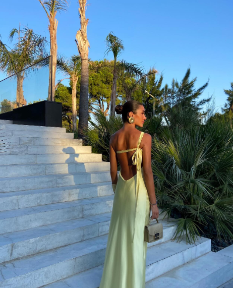 Yellow One Shoulder Classy Prom Dress, Classy Evening Dress, Floor Length Party Gowns Secondary image