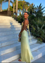 Yellow One Shoulder Classy Prom Dress, Classy Evening Dress, Floor Length Party Gowns