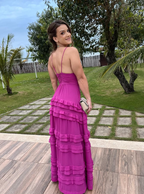 New Purple V-Neck Classy Prom Dress, Graduation Party Dress