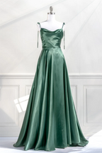 Formal Dresses For Woman, Long Nude Pink Prom Dresses With Thin Straps