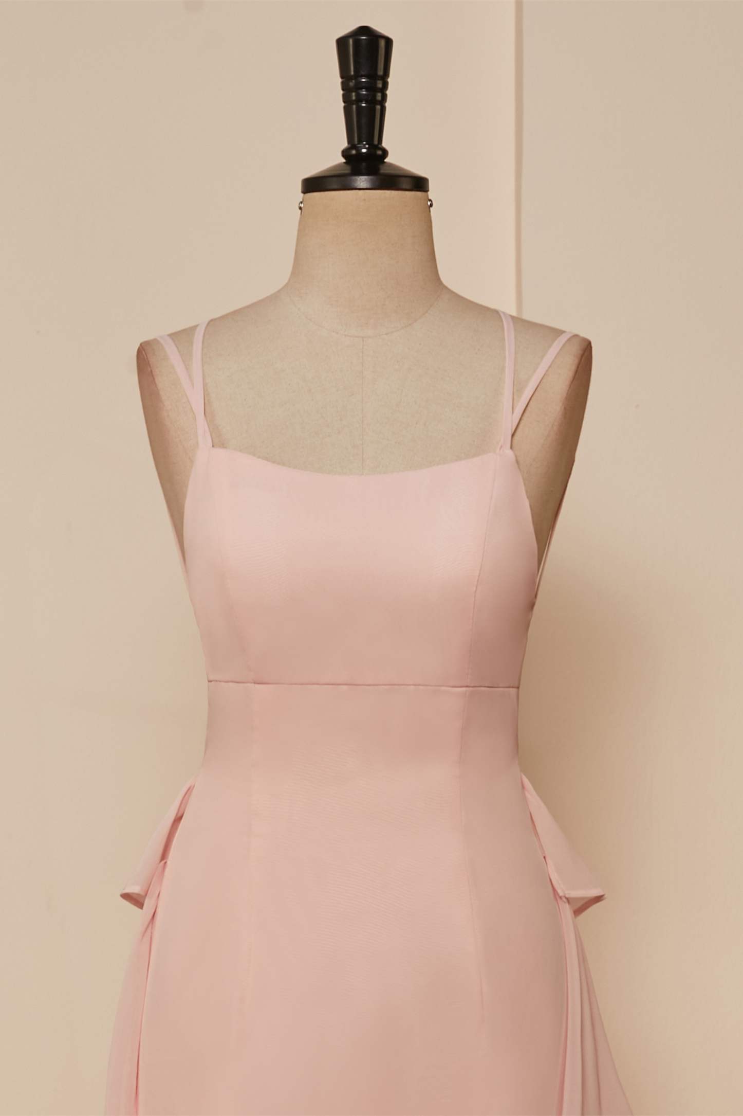 Prom Dress Prom Dresses, Pink Lace-Up Mermaid Layers Long Prom Dress Main image