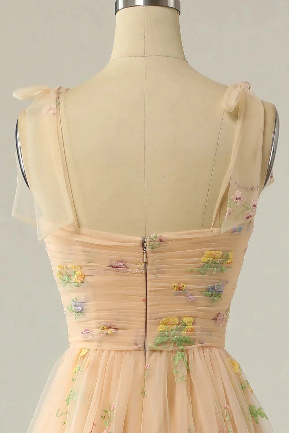 Bridesmaid Dresses Navy Blue, Romantic A-Line Spaghetti Straps Embroidery Long Prom Dress