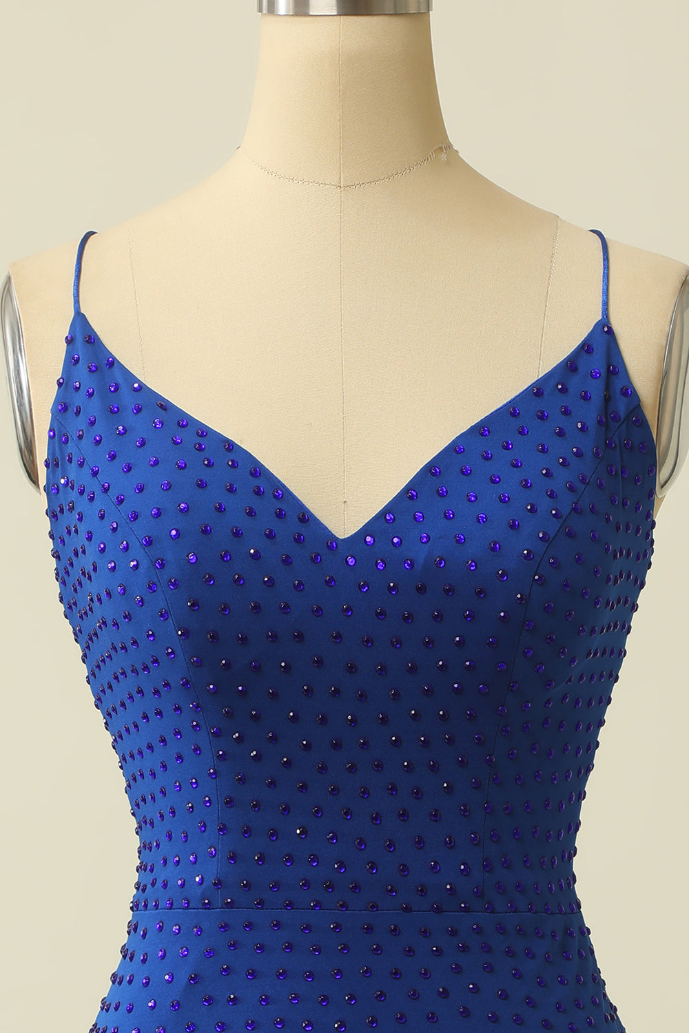 Party Dresses Classy Elegant, Royal Blue Spaghetti Straps Homecoming Dress With Fringes Main image