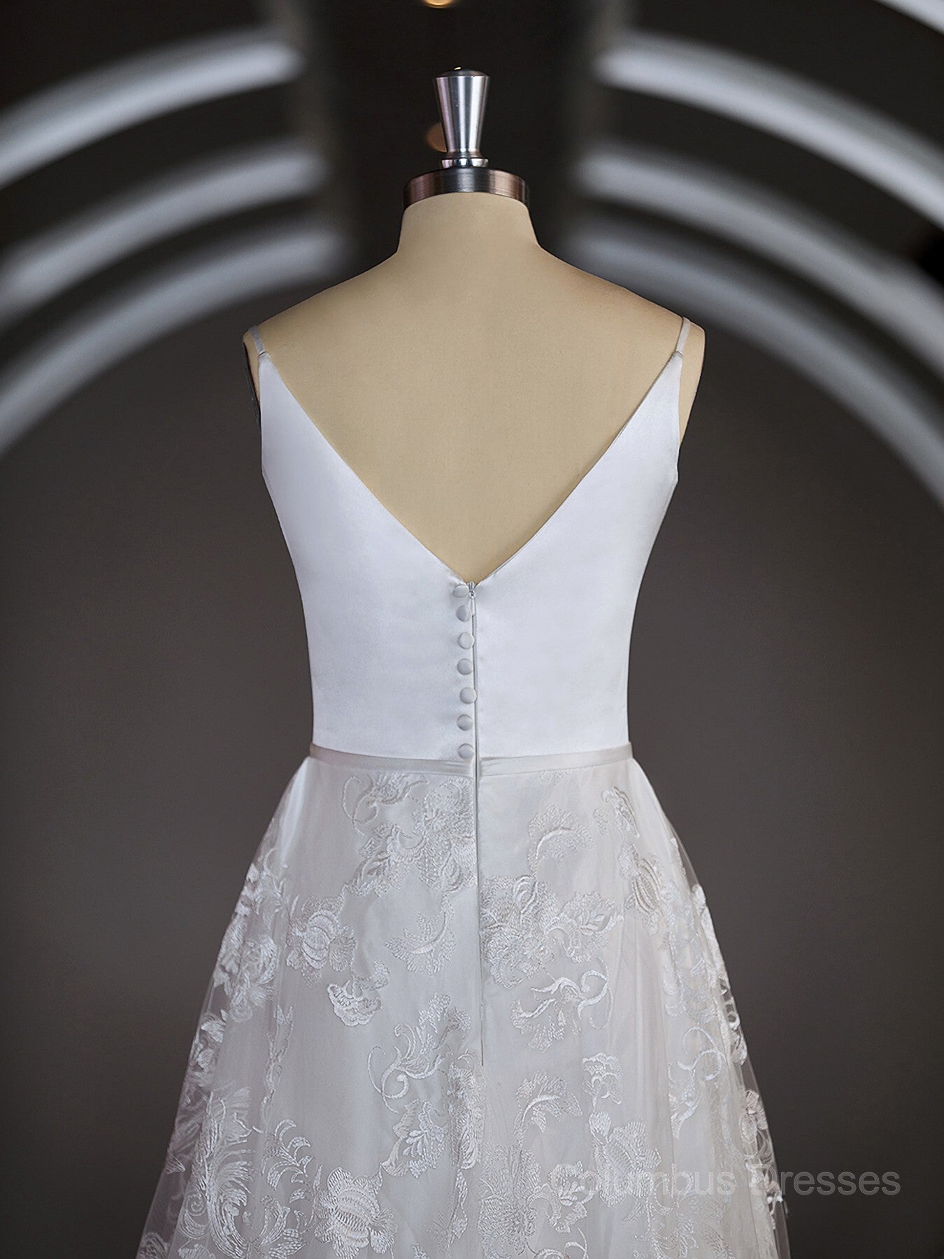 Wedding Dresses Classy Elegant, A-Line/Princess Square Cathedral Train Lace Wedding Dresses with Appliques Lace