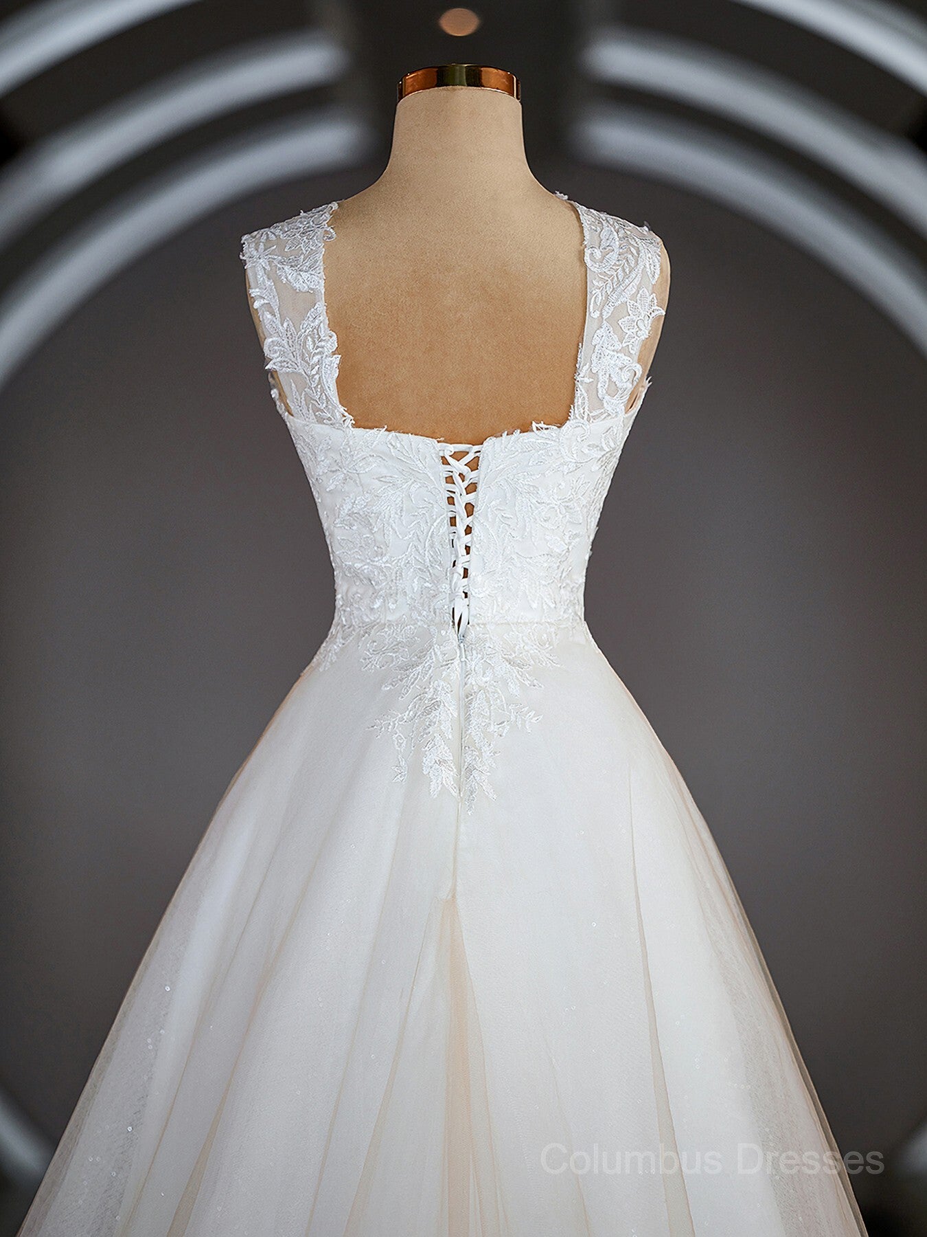 Wedding Dress Bridesmaid, A-Line/Princess Sweetheart Sweep Train Lace Wedding Dresses with Appliques Lace