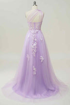 Bridesmaid Dresses Different Style, A-line Strapless Tulle Applique Long Prom Dress