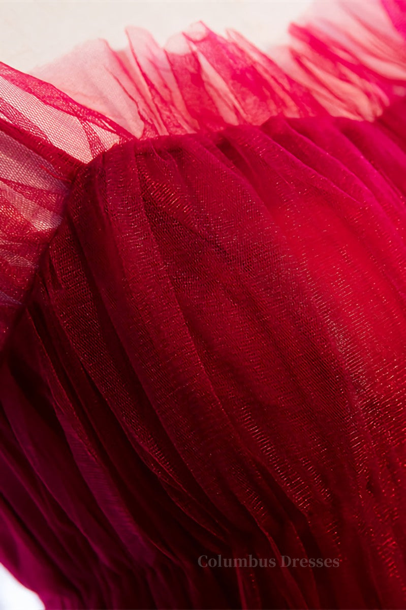 Prom Dress Color, Black A-line Bow Tie Shoulder Ruffle-Layers Maxi Formal Dress