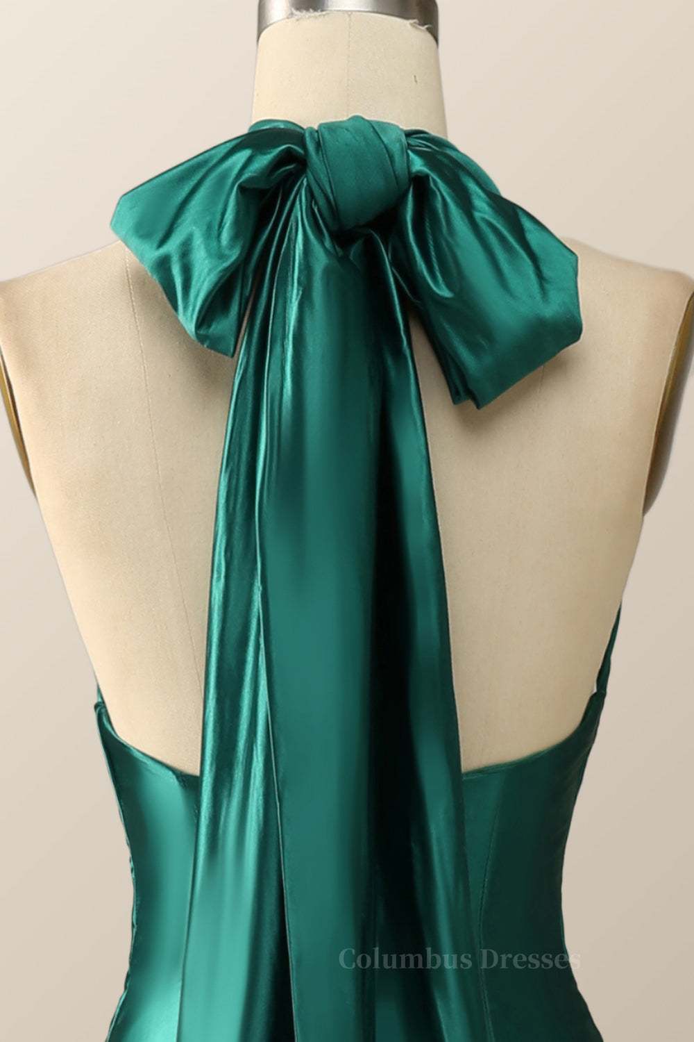 Prom Dresses 2059 Cheap, Green Cross Front Mermaid Long Formal Dress with Slit