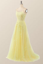 Prom Dresses Classy, Lavender Lace Appliques A-line Long Formal Dress