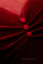 Prom Dresses Cheap, Red Beaded Illusion High Neck Sleeves Pleated Maxi Formal Dress with Buttons