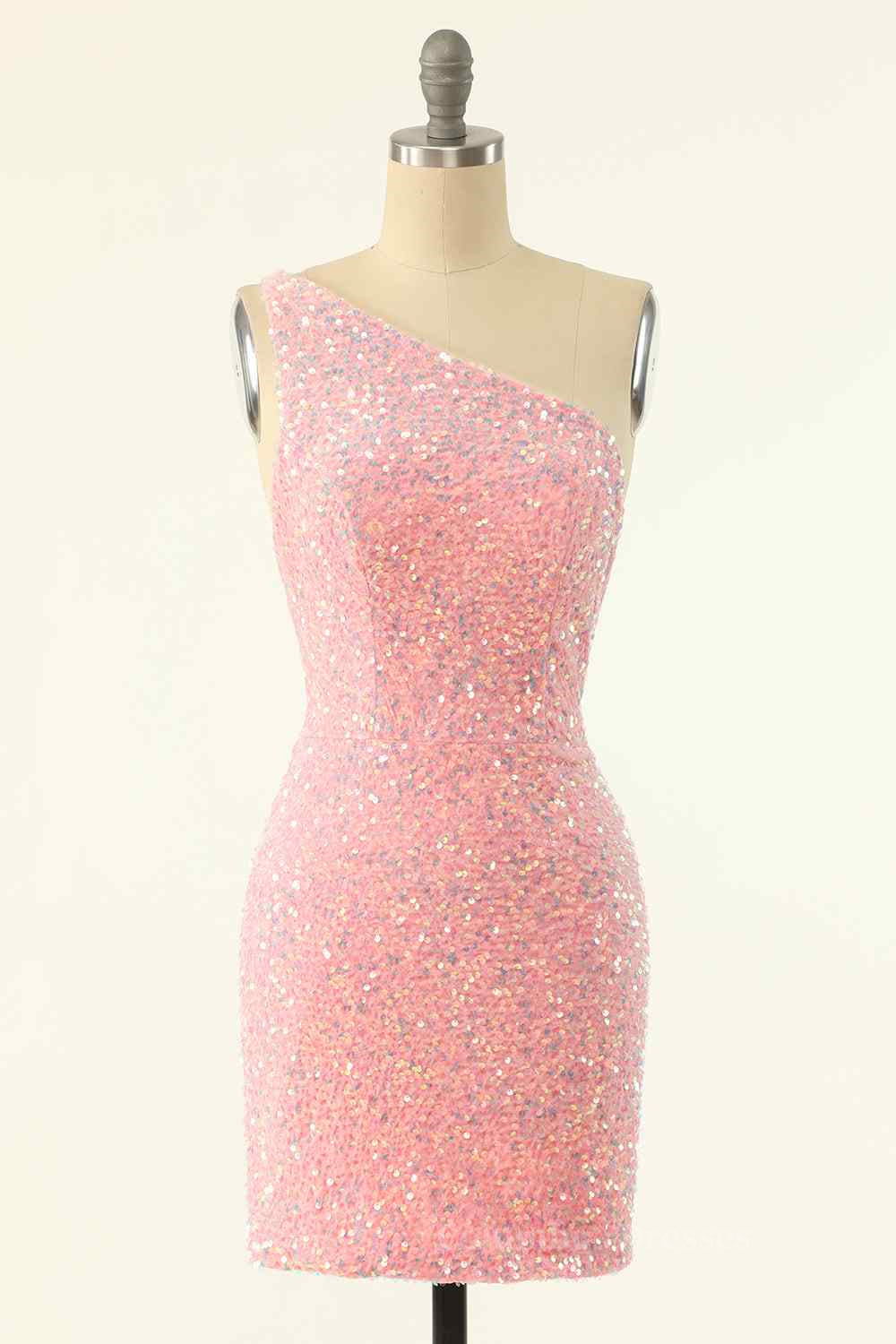 Party Dress Quotesparty Dresses Wedding, Sheath One Shoulder Sequins Strap Back Mini Homecoming Dress