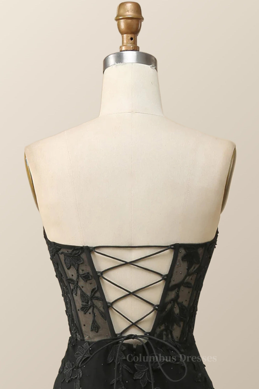 Homecoming Dress Website, Strapless Hot Pink Lace Mermaid Long Prom Dress